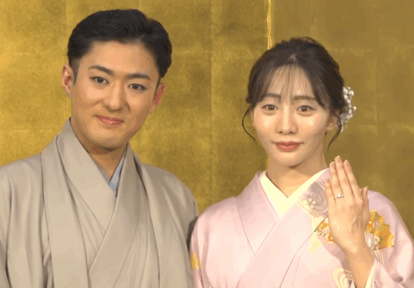 中村橋之助さん×能條愛未　婚約会見
