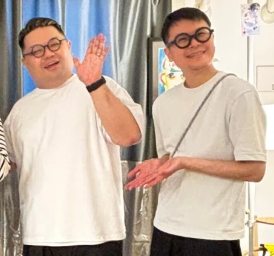 ひでまるとぶたじるの関係やプロフィールを紹介する記事。2人の画像。